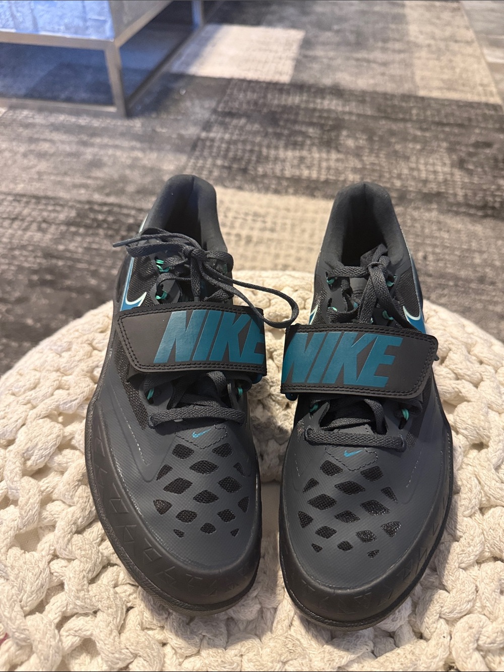 Nike Zoom Rotational Sneakers with Teal Accents